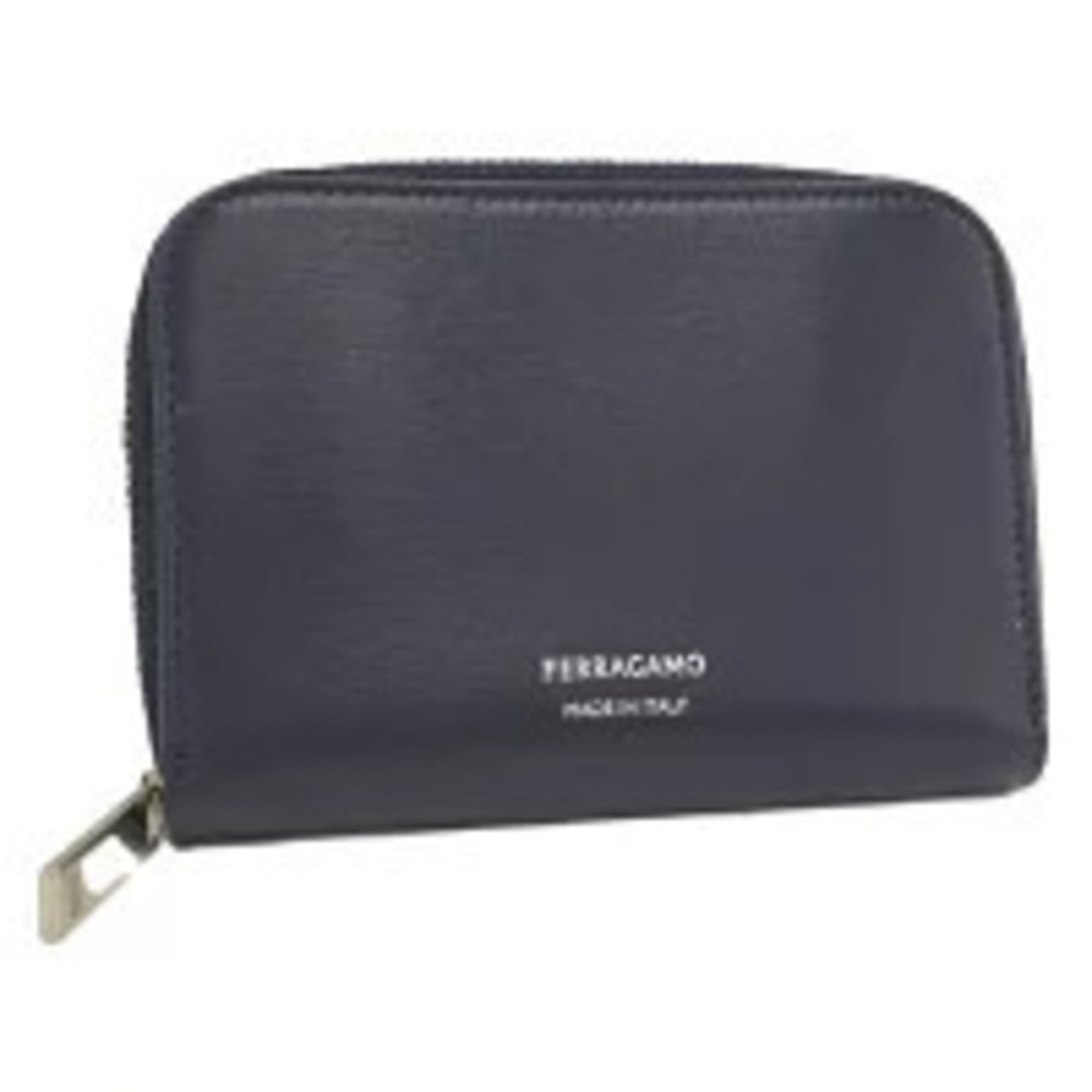 Salvatore Ferragamo coin case Wallet Leather Purple